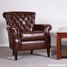 Best Selling Franklin Bonded Leather Club Chair Brown - B003G2ZL6C