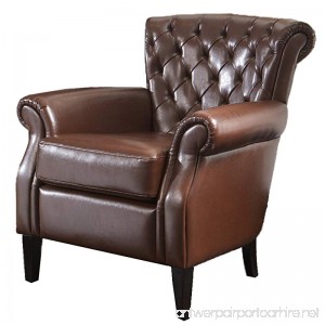 Best Selling Franklin Bonded Leather Club Chair Brown - B003G2ZL6C