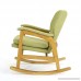 Bethany Mid Century Fabric Rocking Chair (Muted Green) - B0755DMBBP