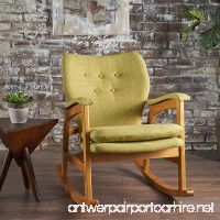 Bethany Mid Century Fabric Rocking Chair (Muted Green) - B0755DMBBP