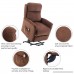 BONZY Lift Recliner Power Lift Chair Soft and Warm Fabric with Remote Control for Gentle Motor - CHOCOLATE - B0789PP1D1