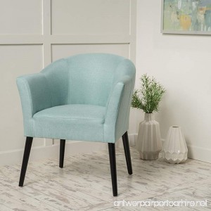 Charmaine Light Blue Fabric Arm Chair - B01MXODBDO