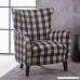 Christopher Knight Home 301061 Arador Fabric Club Chair Black/White Plaid - B07D89KHJY