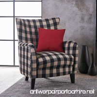 Christopher Knight Home 301061 Arador Fabric Club Chair  Black/White Plaid - B07D89KHJY