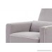 DaVinci Piper All-Purpose Upholstered Recliner with Cream Piping Grey Finish - B01B97NOB4
