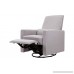 DaVinci Piper All-Purpose Upholstered Recliner with Cream Piping Grey Finish - B01B97NOB4