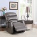 Divano Roma Furniture Classic Plush Bonded Leather Power Lift Recliner Living Room Chair (Grey) - B01M74MQ4H