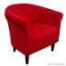Foxhill Trading Savannah Club Chair Red Microfiber - B00EAZHW0M
