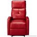 Great Deal Furniture 296603 Teyana Red Leather Recliner Club Chair - B01BG09RBU