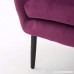 Halifax | Velvet Button-Tufted Arm Chair | Fuchisa - B01N0OP348
