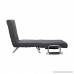 HOMCOM 5 Position Folding Sleeper Chair - Grey - B01BIEHME8