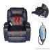 HomCom PU Leather Heated Vibrating 360 Degree Swivel Massage Recliner Chair with Remote - Black - B00GHZFYNU