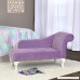 HomePop K5618-B238 Youth Chaise Lounge Purple - B0758592KF