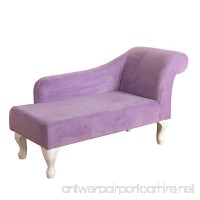 HomePop K5618-B238 Youth Chaise Lounge  Purple - B0758592KF