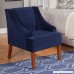 HomePop K6499-B215 Swoop Arm Accent Chair Living Room Furniture Medium Navy - B00YSQQ7FE