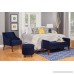 HomePop K6499-B215 Swoop Arm Accent Chair Living Room Furniture Medium Navy - B00YSQQ7FE