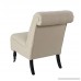 Linon Cora Natural Roll Back Tufted Chair - B00L97ABSE