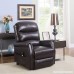 Madison Home Classic Plush Bonded Leather Power Lift Recliner Living Room Chair Brown - B01M8Q5YBX