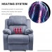 Merax Power Massage Reclining Chair with Heat and Massage Heated Vibrating Suede Massage Recliner - B01MG03C0I