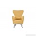 Mid-Century Modern Linen Fabric Accent Armchair with Shelter Style Living Room Chair (Yellow) - B0786WPNXR