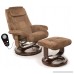 Relaxzen Deluxe Leisure Recliner Chair with 8-Motor Massage & Heat Brown - B003H2I2ZS