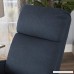 Sophie Tufted Fabric Power Recliner Chair (Navy Blue) - B07575X86T