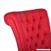 windaze Accent Chair Button Tufted High Back Cushioned Velvet Classic Sofa Couch Red - B07BDCFSSD