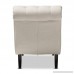 Baxton Studio Layla Mid-century Modern Light Beige Fabric Upholstered Button-tufted Chaise Lounge Light Beige - B019516ZHG