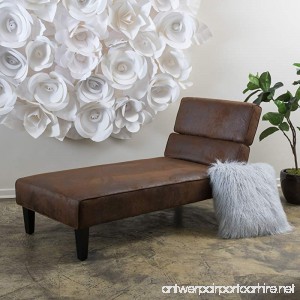 Bernier Lay Flat Adjustable Chaise Lounge (Brown) - B01JT22W9G