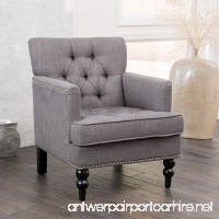 Christopher Knight Home 237357 Malone Grey Club Chair  Charcoal - B07D8JZXK3