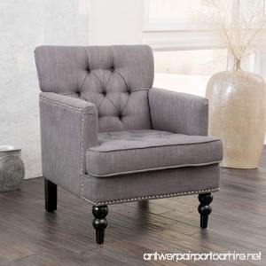 Christopher Knight Home 237357 Malone Grey Club Chair Charcoal - B07D8JZXK3