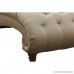 Emerald Home Hutton II Off White Chaise with Pillows Button Tufting Nailhead Trim And Turned Legs - B00RSN3DHE