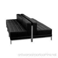 Flash Furniture HERCULES Imagination Series Black Leather Lounge Set  6 Pieces - B008RX0NWW