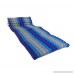 Leewadee XL Foldout Triangle Thai Cushion 79x30x3 inches Kapok Fabric Blue Premium Double Stitched - B07797X9GQ