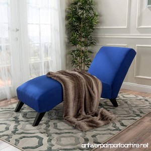 Swanson Royal Blue Fabric Chaise Lounge - B01MZ3YZMZ