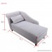 Tongli Chaise Lounge Storage Sofa Chair Couch for Bedroom or Living Room(Gray) - B075ZS95H1