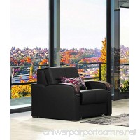 Casamode Sleep Plus Chair Sleeper Black Pu Leatherette - B07DK2QDDK