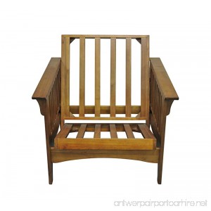 Gold Bond AOSHC + BO28C Boston Cherry Oak Futon Frame Chair 28 Brown - B01M0ZBG6V