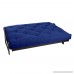 Mozaic Full Size 10-inch Cotton Twill Futon Mattress Blue - B005QGZ4ZY