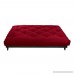 Mozaic Queen Size 12-inch Cotton Twill Futon Mattress Red - B005QGZAP8