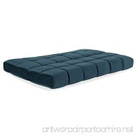 Simmons Beautyrest Queen 8 Pannel Quilted Pocketed Coil Innerspring Futon in Indigo - B071XC6YWF