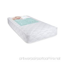 Big Oshi Full Size Baby Crib Mattress - 5.8" Thick - Orthopedic Innerspring Mattress - 96 Coil Springs - With Waterproof Cover - Make Clean up Easy - Safe  Hypoallergenic Material - White  52"x27.5" - B00NWRIIE8