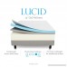 LUCID 14 Inch Memory Foam Mattress - Triple-Layer - 5.3 Pound Density Ventilated Gel Memory Foam - CertiPUR-US Certified - 10-Year Warranty - Queen - B0063OQNYO