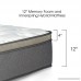 Luxury Innerspring Mattress - 12 Inch Euro Top Medium Soft/Hybrid Gel Memory Foam/825 sets Individual Wrapped Spring with Ergonomic Structure Design [20 Years Warranty] (QUEEN) - B079JDPTVV