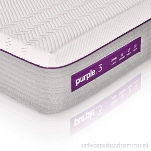 The New Purple Mattress Queen Size with Soft 3” Smart Comfort Grid Pad and Cooling Comfort-Stretch Cover - B07C7MQQQX