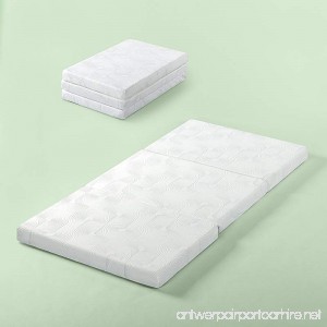 Zinus Gel Memory Foam 3 Inch Tri-Fold Comfort Portable Folding Mattress or Floor Mat Single/Cot Size - B079P6NBXZ