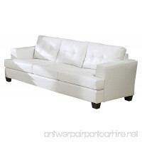 ACME Platinum White Sofa - B004HM6E5M