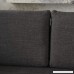 Andresen Mid Century Modern Muted Dark Grey Fabric Chaise Sectional - B074N7SLCM