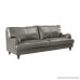 Classic Victorian Style Real Leather Living Room Sofa (Grey) - B079XK13LC