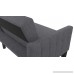 DHP Miller Futon Sofa Bed in Rich Linen Upholstery Modern Style with Track Arms Grey - B0765DLPT2